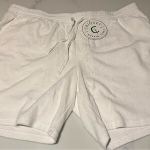 Criquet Men's Terry Cloth White Shorts Brand New with Tag Size XXL